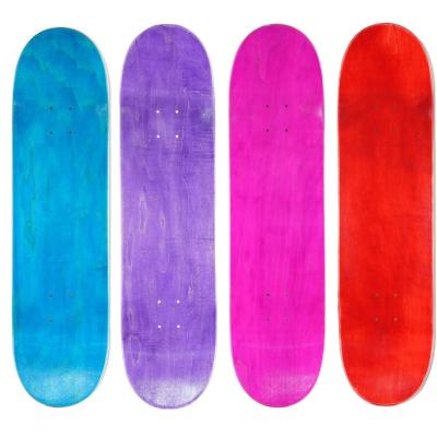 China Adult Custom 7 Professionals Handles 100% Canadian Maple Skateboard Wood Board Blank Skateboard Decks for sale