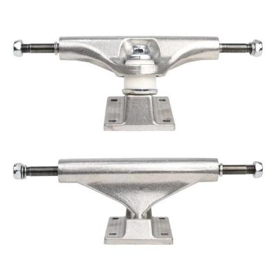 China Adult Factory Heavy Duty Silver Aluminum Die Casting 5.0 Inch Skateboard Truck for sale