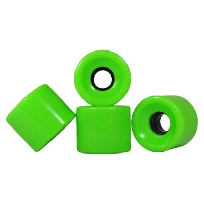 China Hot Sale Adult Pro Quality Square Lips Green Color 62x51mm 85A 85% Bound Longboard Wheels For Long Board for sale