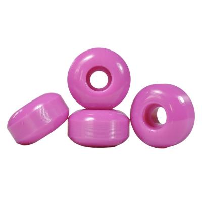 China Wholesale Adult Purple 54x32mm 80% Polyurethane Bound New Skateboard Casting Single Wheels for sale