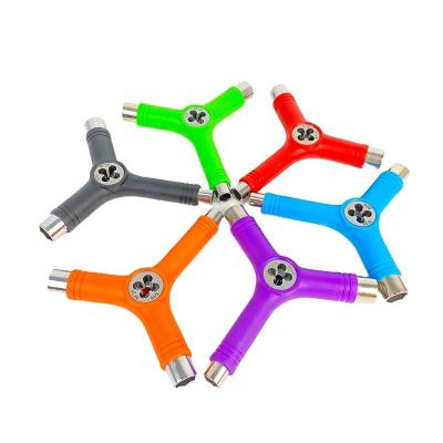 China Wholesale Adult All-in-one Skate Tools Y Shape Multifunctional Portable Skateboard Tools For Skate Board for sale