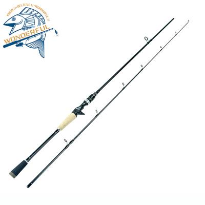 China Medium Lightweight Carbon Freshwater Power Carbon 1.8m 2.1m 2.4m Spinning Bass Fishing Rod for sale