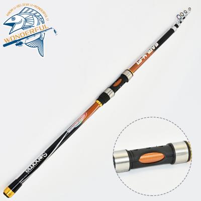 China Personal Care Products 3m Wholesale Freshwater Hard Spinning Telescopic Fishing Rod For Trout Frp Pole 7 Pieces for sale