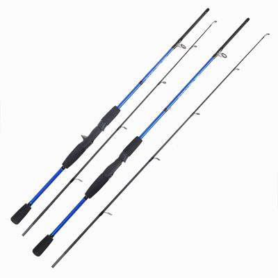 China Custom Carbon 1.65m 1.8m 2.1m 2.4m Freshwater Blue Black Tone Carbon Fiber Bait Rig Fishing Surf Rods for sale