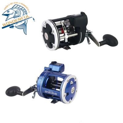 China Straight Red Body All Metal Drive Powerful Digital Speedometer Trolling Sea Fishing Line Building Reel for sale