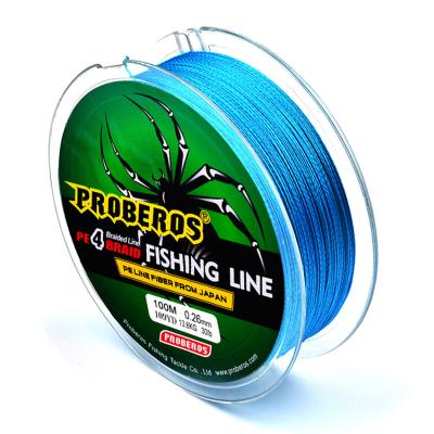 China high tensile 0.1mm 12 strand pe braided high tensile fishing line 100cm fishing line for sale