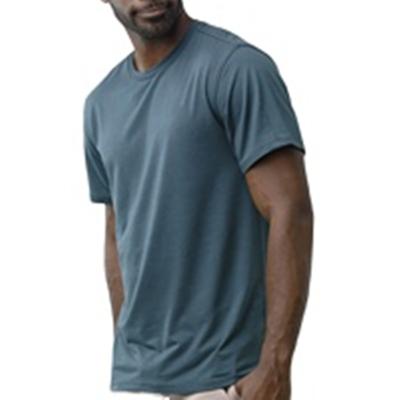 China Men's Anti-pilling Tencel Slim Fit Anti-Smell Breathable T-Shirt In Crew Neck With Back Darts for sale