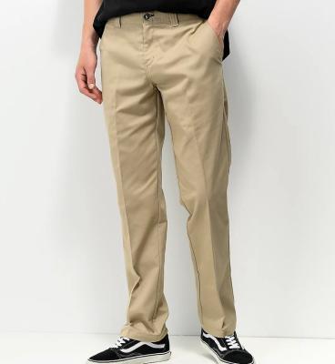 China Anti-Wrinkle Mens Slim Straight Fit Khaki Chino Pants for sale