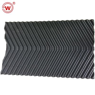 China Factory PVC material closed type cooling water tower fill, counter flow extra PVC cooling tower fill pack 610mm for sale