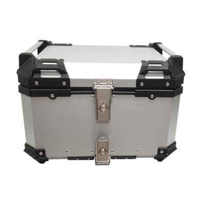 China Waterproof 45L Refrigerated Motorcycle Courier Pizza Cooler Delivery Thermal Box Aluminum Motorcycle Box for sale