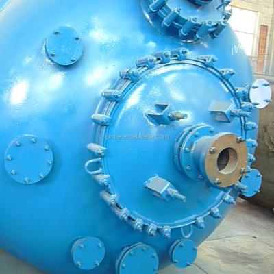 China Chemical Industry High Pressure Anticorrosive Chemical Glass Lined Reactor With Jacket And Agittor for sale