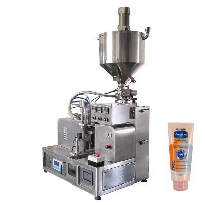 China Medical paste filling machine, hair removal cream filling machine, soft tube filling sealing machine for sale