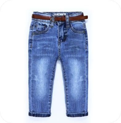 China Breathable Wholesale BoyS woven Pants  Customized cotton Spandex Full Length   OEM Casual  Kids denim jeans pants for sale