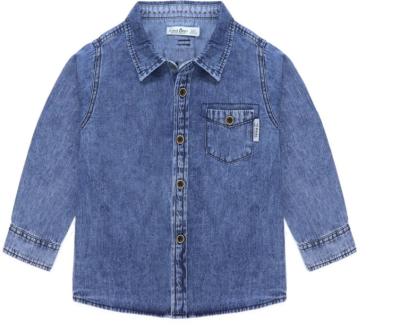 China Casual Hot sell  Baby Boys  Long Sleeve  Clothing Casual denim shirt 3-8years for sale