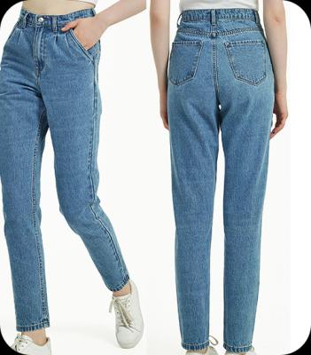 China Breathable Wholesale Hot sell high quality Full Length Ladies dustrot washing  Denim Jeans Women for sale