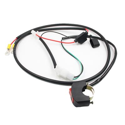 China Custom Motorcycle Two Button Relay Motorcycle Wiring Light Kit Plus Switch for sale