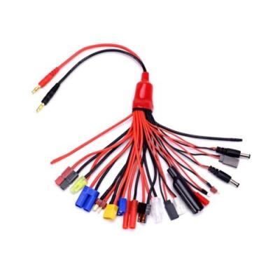 China New Energy Customized XT60 T-Type Male XT30 XT90 MR30 MR60 EC5 and Female Plug Battery Connection Harness Cable for sale