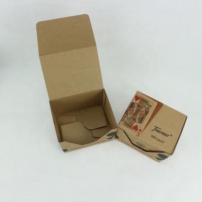 China Recyclable Custom Kraft Display Fold Able Corrugated Paper Box For Playing Cards for sale