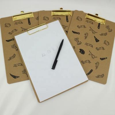 China 100% Eco-friendly Hardcover Custom Logo A4 Size OEM Logos Printed Paper Clip Folder for sale