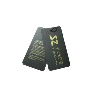 China Sustainable Apparel Labels Hang Tags Design Wholesale Price Tag , Paper Hang Tag With String for sale