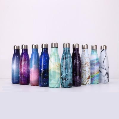 China Stored Printing Promotional Water Bottle Lacquer Travel Vacuum Quality Leakproof Cola Shape for sale