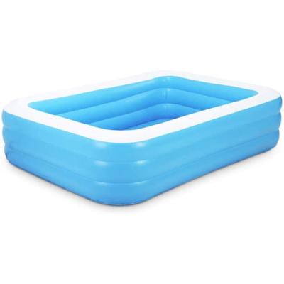 China Phthalate Free PVC Family Outdoor Kids Pool Adult Size Above Inflatable Dome Water Baby Swimming Pool For Kids for sale