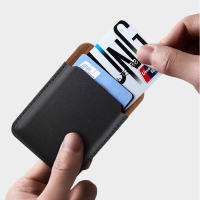 China Magnetic Leather Wallet Stand Credit Card Fashion Mobile Phone Accessories PU Case for iPhone12 pro with Magsafe for sale