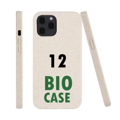 China Low MOQ 100% Factory Eco-Friendly Biodegradable Smartphone Mobile Phone Case Black Fully Biodegradable White for sale