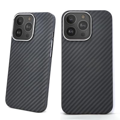 China 2021 Popular Pre Sale Anti-fall Scratch-Resistant Products For Iphone 13 Kevlar Carbon Fiber Aramid Phone Case Custom Logo for sale