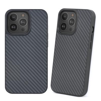 China 2021 Popular Anti-fall Scratch-resistant Cover Device For Iphone 13 Kevlar Carbon Fiber Aramid Phone Case for sale