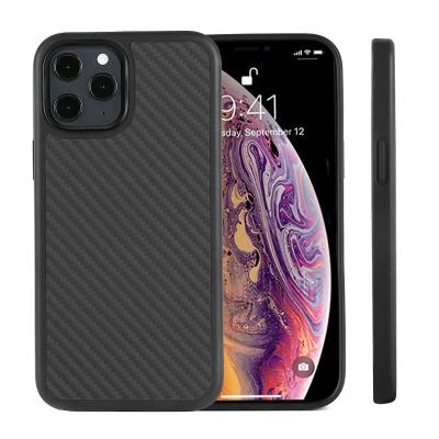 China 2020 unique style carbon fiber texture madera protector shockproof mobile cell phone case real for Iphone 11 12 pro max for sale