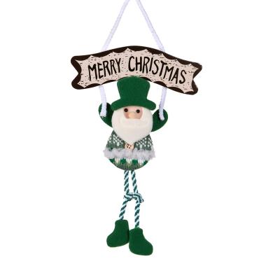 China 3 Style Christmas Hanging Deco.with Merry Christmas Words Christmas Decoration Cloth Christmas Pendant for sale