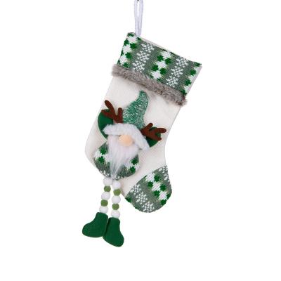 China Polyester CHRISTMAS STOCKING WITH ORNAMENTS, Christmas stocking gift bags, party decoration for sale