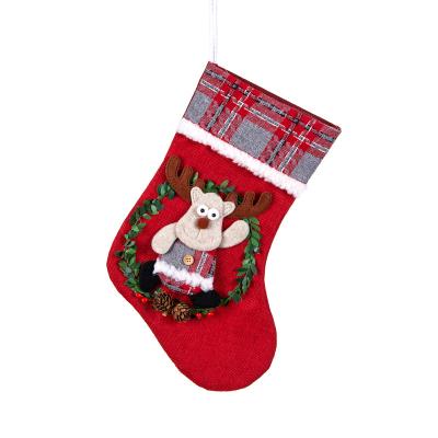 China Christamas Home Decor Christmas Stocking with Christmas Socks Christmas Tree Decorating Set Hanging Christmas Ornament for sale