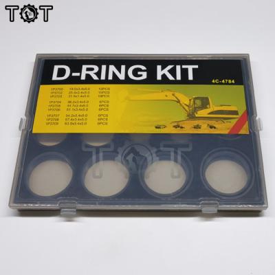 China CAT Excavator Parts D-Ring Kit 4C-4784 Seal Box Oil-Resistant D-Ring Kit for sale