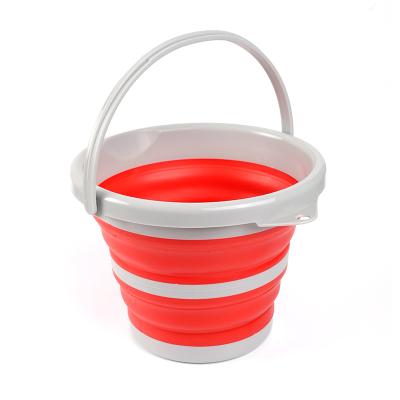 China New Kitchen Sustainable PP TPR Filter Water Drain Basket Folding Basket Round Folding Drain Basket for sale