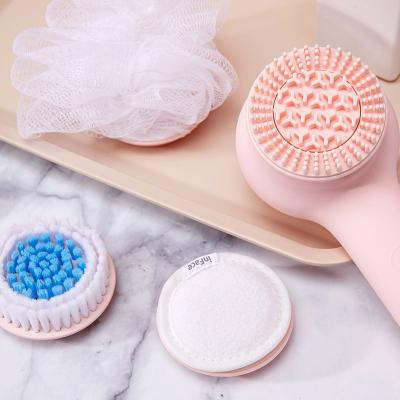 China High Quality Mijia Beauty Brush Long Handle Inface Bath Brush With Smart Brush Heads Food Grade Silica Gel Pad Four Kinds for sale