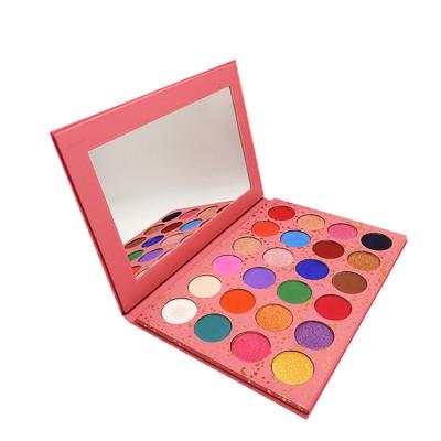 China Waterproof 24 Color Cosmetics Private Logo Colorful Eyeshadow Plates for sale