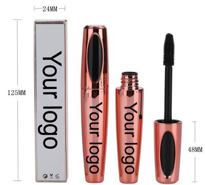 China Factory Wholesale Rose Gold 4D Eyelash Fiber Liquid Water Resistant Mascara Brushes Packaging With Long Lasting Private Label Brand Mascara for sale