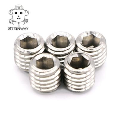 China Hex Socket Hex Head Allen Flat Point Stainless Steel 1/4-20 3/8-16 Worm 10# Set Screw for sale