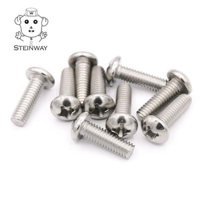 China Hot Sale Stainless Steel 304 316 Phillips Pan Head Cross Recessed Long Pan Screw for sale