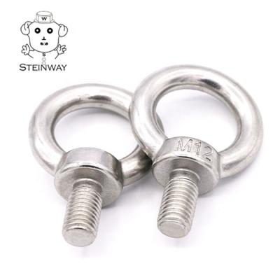 China DIN580 Round Full Threaded 304 Stainless Steel Eye Bolt M5 M6 M8 M10 M12 M14 for sale