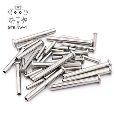 China Widely Applied China Rivets Manufacturer Pan Flat Head Semi-hollow Semi-Tubular Rivets Stainless Steel Aluminum Semi Tubular Rivet for sale