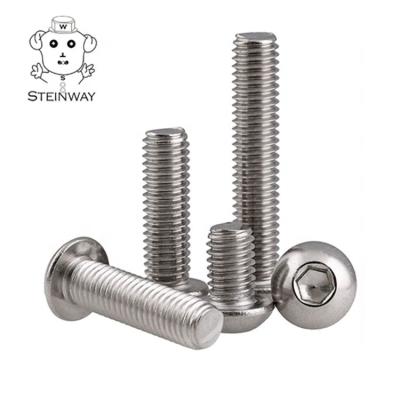 China Pan Head Stainless Steel Hex Socket Pan Screw ANSI/ASME B18.3BT 4# 6# 8# 10# for sale