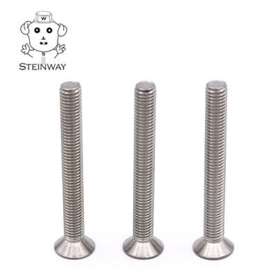 China Pan 304 316 Stainless Steel ANSI DIN7991 B18.3F Hex Socket Countersunk Head Screws for sale