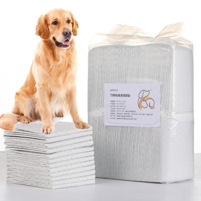 China Soft Comfortable Disposable Bamboo Charcoal Pet Urine Pad Viable High Absorbency Pad Disposable Bamboo Pad for sale