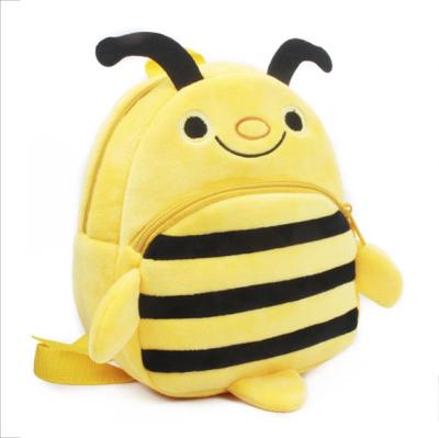 China Kawaii Plush Backpack Anime Cozy Little Bee School Bags Kids Backpack Boys en venta