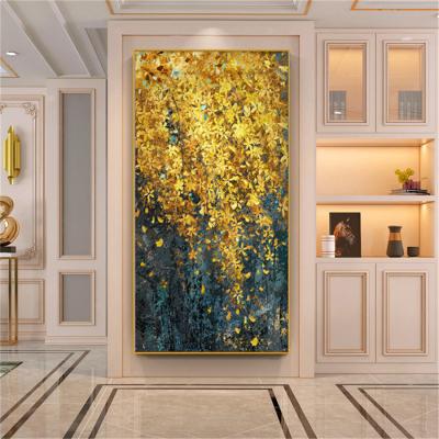 China 100% Hand Painted Waterproof Canvas Oil Painting Four Seasons City Flowers Modern Abstract Landscape Oil Painting for sale