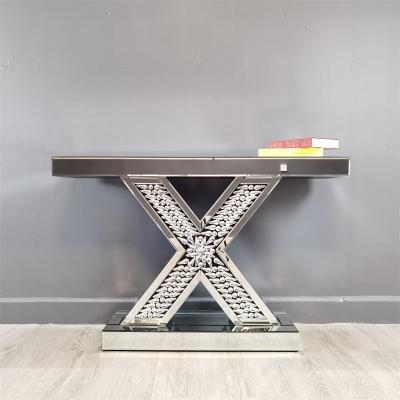 China Modern Mirror Furniture Console Table Hotel Cafe Living Room Modern Home Furniture Accepatble Customized for sale