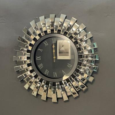 China Radio Round Mirrored Wall Clock Wall Clock For Modern Wall Clocks OEM ebay Digital for sale